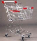 Mini Steel Mesh Supermarket Shopping Cart Zinc Plated 60 Litres
