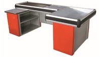 Grocery Store / Supermarket Conveyor Belt Checkout Counter With Cold Rolled Steel Material