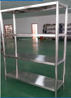 Heavy Duty Shelving Stainless Steel Display Stands , Warehouse Rack System