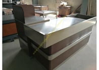 OEM Supermarket Checkout Counter / Stainless Steel Cash Register Table