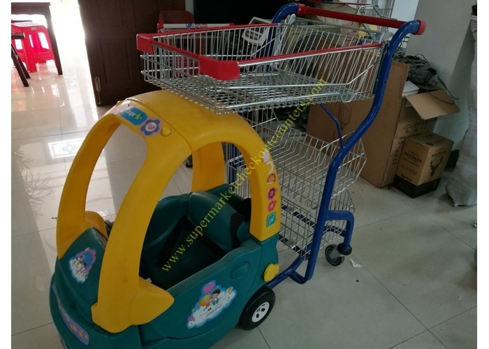 Child Size Children Shopping Carts Mall Toy Cart Kids Shopping Trolley