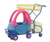 Plastic Kids Grocery Cart Childrens Shopping Trolley Supermarket  Steel Toy Car