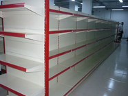 Store Supermarket Display Shelving / Metal Gondola Storage Shelf System