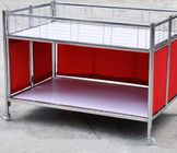 Collapsible Garment Shop Promotional Desk / Retail Clothes Display Table For Store