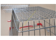 Double Handle Wire Mesh Cosmetic Shopping Hand Baskets / Stacking Chrome Silver Basket