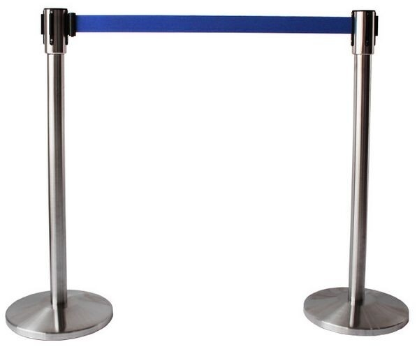 Stainless Steel Scalable Supermarket Swing Gate Safety Barrier With Belt