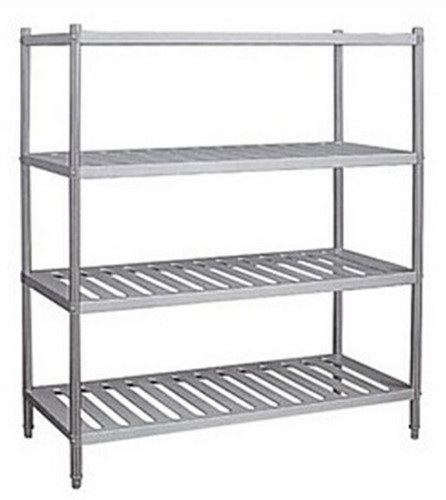 Adjustable Stainless Steel Display Shelf Floor Standing Anti - Rust