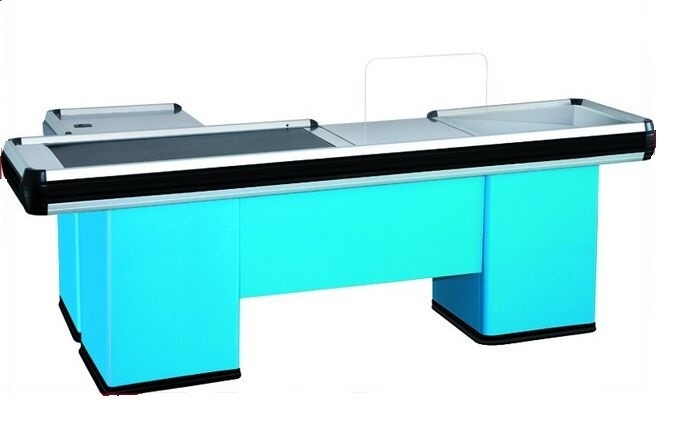 Convenience Store / Grocery Store Checkout Counter , Automatic Checkout Cashier Counter Table